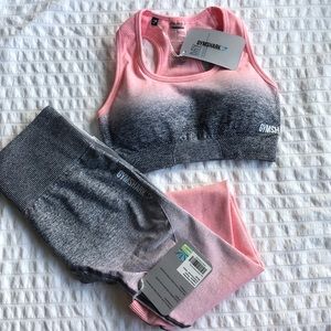 GYMSHARP ombré seamless sports bra and legging